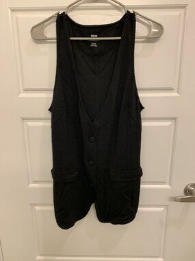 Anthropologie Maeve Ponte 3-Button Vest Top